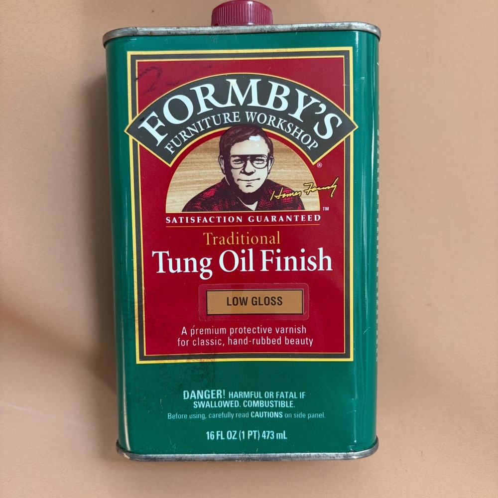 Formbys Traditional Tung Oil Finish Low Gloss Wood Varnish 16oz Vintage 2002